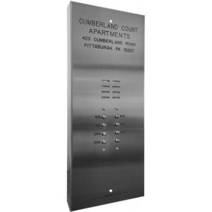 Alpha VI402S008 8 Button VIP Panel with Surface Side Bends, No Directory