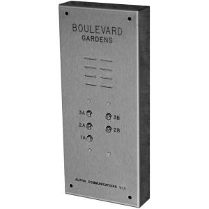 Alpha VI402S036 36 Button VIP Panel with Surface Side Bends, No Directory