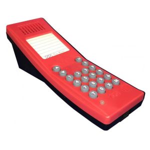 Alpha AA918RD Desk Master Station, Red/Black