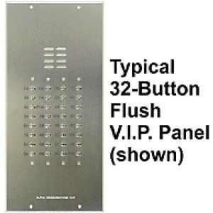 Alpha VI402-066 Button VIP Panel Less (Optional) Back Box, Less Alphabetical Directory