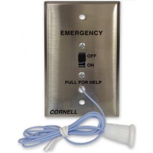 Alpha E-114-1 Emergency Station 2 Pole, No Lite