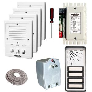 Alpha IK543-4S 4 Unit Entry Intercom Kit+Wire