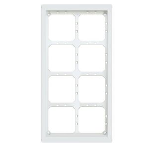 Alpha MT8/2W 4HX2W Module Panel Frame, White