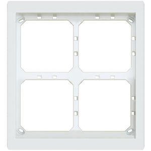 Alpha MT4-2W 2HX2W Module Panel Frame, White