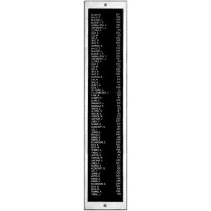 Alpha VIP072D 72 Name Directory Unit, Stainless Steel Includes 1.50" TORX Head Wood Screws