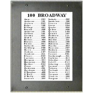 Alpha VIP811D Stainless Steel Directory, 8.5"X11" Paper Includes 'Star' Head Screwdriver Tip