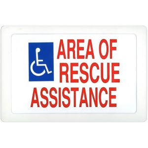 Alpha SN-E42S Rescue Assistance Sign, Electric Single Sided