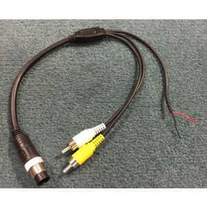 Weldex WDRV-4LKRCA 4 PIN DIN to RCA Adapter Cable