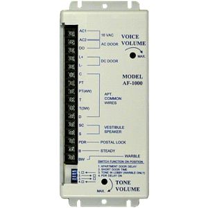 Alpha AF-1000 6/5/4/3 Wire Apartment Unv Amplifier Used with A Variety Of 3 To 6 Wire Intercom Stations