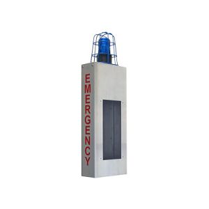 Aiphone WB-CE Wall Box with Caged Light and Emergency Lettering