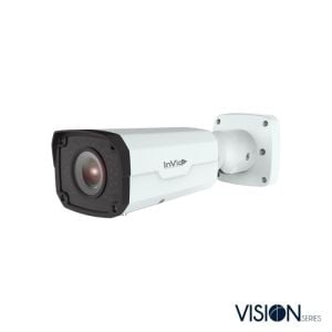 InVid VIS-P8BXIRA2812 8 Megapixel IP Plug & Play Outdoor IR Bullet Camera, 2.8-12mm Lens