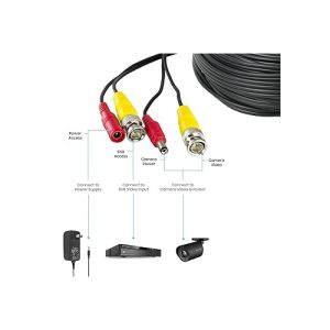 Everfocus MEC-009 30 ft Expansion Cable Connect from ESN41 FHD to a Mini Din Camera
