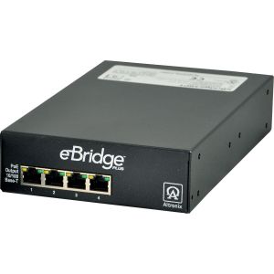 Altronix EBRIDGE4SPT EoC 4 Port Transceiver/Switch, 100Mbps, Enables 4 IP Devices Over Single Coax, Requires eBridge100SPR Transceiver