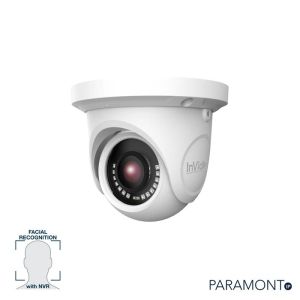 InVid PAR-P5TXIR36F 5 Megapixel Network IP Plug & Play Outdoor IR Dome Camera, Facial Recognition, 3.6mm Lens