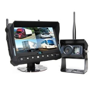 RVS Systems RVS-4CAM-A-15 7" Quad View Monitor with DVR, Both Side Cameras