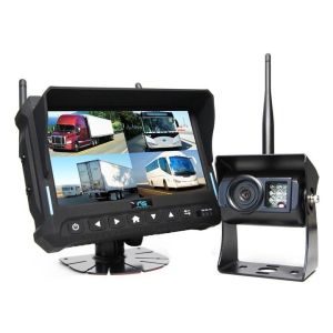 RVS Systems RVS-4CAM-A-16 7" Quad View Monitor with DVR, Wireless Backup Camera