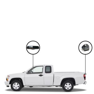 RVS Systems RVS-718506-01 480 TVL Chevy Colorado Mirror Monitor, Tailgate Camera, 33ft Cable