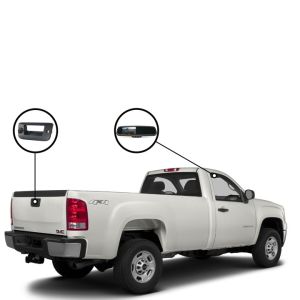 RVS Systems RVS-718516-06 Tailgate Backup Camera System for Sierra 2500HD, Mirror Monitor, 33ft Cable