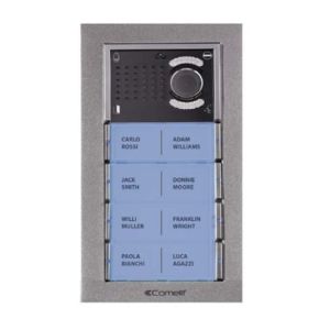 Comelit IMA8S-BK EZ-Pack 8 Button Surface Mounted Audio Entry Panel Kit, Black