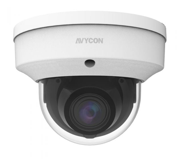 Avycon AVC-TV51M 5 Megapixel 4-in-1 HD-TVI/CVI/AHD/Analog Outdoor IR Vandal Dome Camera, 2.7-13.5mm Lens, White AVC-TV51M by Avycon