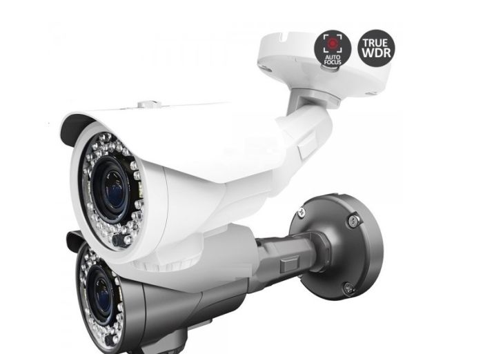 Cantek Plus CTP-TVA29AB-W HD-TVI, EX-SDI, HD-SDI 1080p Outdoor IR Bullet Camera, 2.8-12mm Lens, White CTP-TVA29AB-W by Cantek Plus