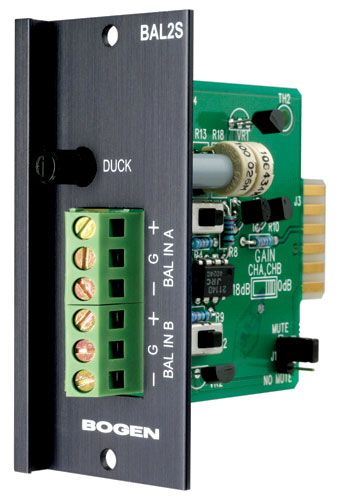 Bogen BAL2S Balanced Input Module BAL2S by Bogen