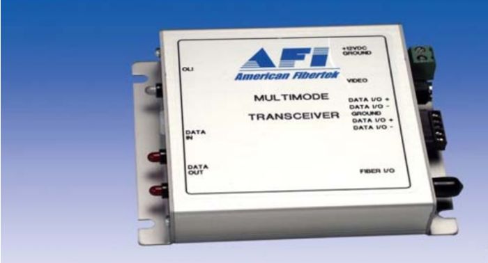 American Fibertek MR-0500 20mA Current Loop Data Transceiver, Multi-Mode, ST Connectors MR-0500 by American Fibertek