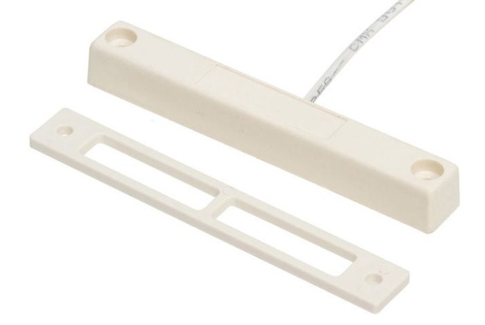 Nascom N400W-SW2CR Surface Mount Industrial Bar Open Loop Switch, Jacketed Wire Leads, White N400W-SW2CR by Nascom