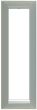 Alpha OF191S 1 Gang Panel Frame- Surface, Aluminum OF191S by Alpha