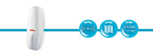 Visonic CLIP-MCW CLIP-MCW Powercode Wireless Solid Curtain PIR CLIP-MCW by Visonic