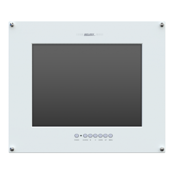 Weldex WDL-1500MFM-HD 15” Flush Mount LCD Monitor, Power Supply Included WDL-1500MFM-HD by Weldex