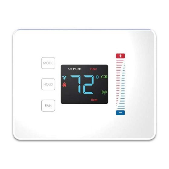 {EH-C} white Centralite 3-Series Pearl Thermostat