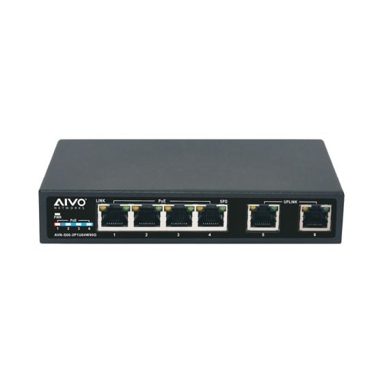 Avycon AVN-S06-2P1U04W90G 4 Ports Gigabit PoE Switch with 1 Ultra PoE Port and 2G Uplink Ports, 90W AVN-S06-2P1U04W90G by Avycon