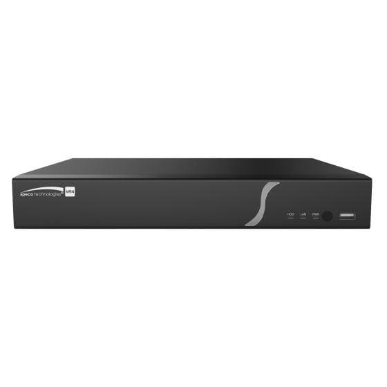 Speco N4NRN14TB 4 Channel 4K H.265 NVR with Smart Analytics and Built-in PoE Ports with 14TB HDD N4NRN14TB by Speco