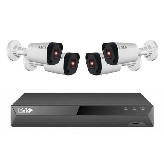InVid INVID3KIT-4 NDAA Compliant 4 Camera Surveillance System INVID3KIT-4 by InVid