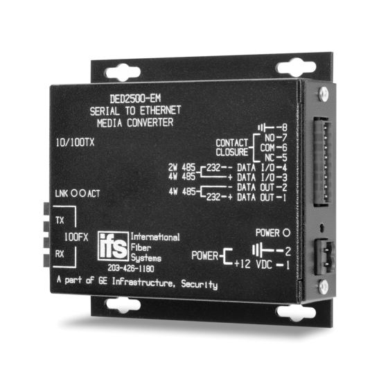 GE Security DED2500-EM Serial to Ethernet Media Converter, MM DED2500-EM by GE Security