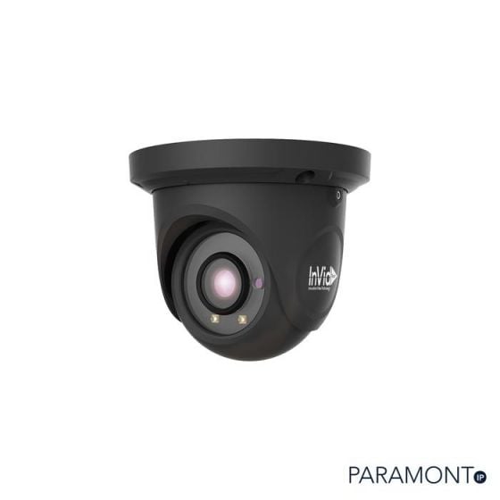InVid PAR-P4TXIR28B 4 Megapixel IP Plug & Play Outdoor Turret Camera, 65’ EXIR Range, 2.8MM Lens, Black PAR-P4TXIR28B by InVid