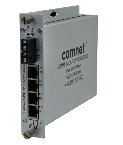Comnet CNFE4+1SMSM2 5-Port Self-Managed Switch (MM) CNFE4+1SMSM2 by Comnet
