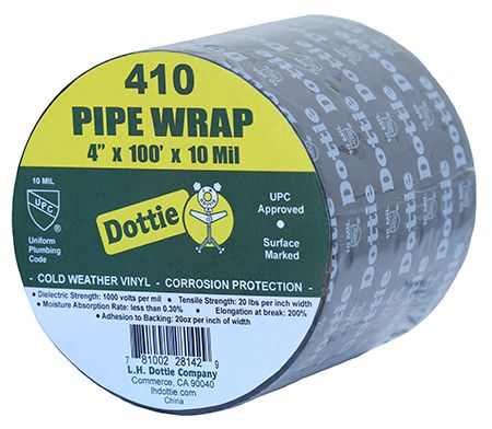 LH Dottie 410 4" X 100' Pipe Wrap Tapes (Minimum Order Quantity = 12) 410 by LH Dottie