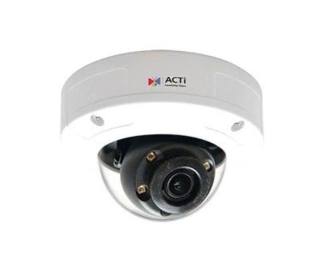 ACTi A96-B 2 Megapixel Outdoor Network IR Mini Dome Camera, Installation Cable at Back, 2.8mm Lens A96-B by ACTi