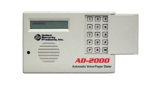 United Security Products AD2000/W Auto Voice Dialer with 1 W/L - 3 H/W VMZ's - Calls 8 Numbers Requires Transmitter AD2000/W by United Security Products