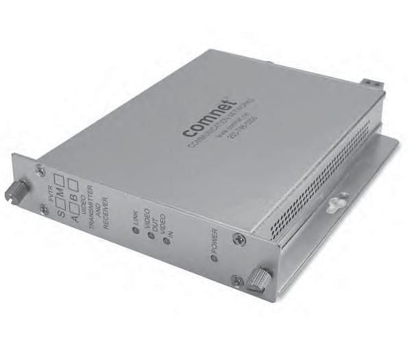 Comnet FVTRM1B Bi-directional Digitally Encoded Video Transmitter or Sync, 10-Bit, mm, 1 Fiber FVTRM1B by Comnet