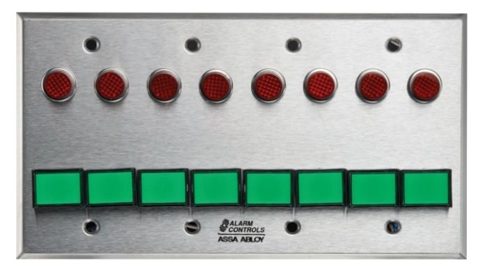 Alarm Controls SLP-8M Eight DPDT Momentary Switch Monitoring/Control Station SLP-8M by Alarm Controls