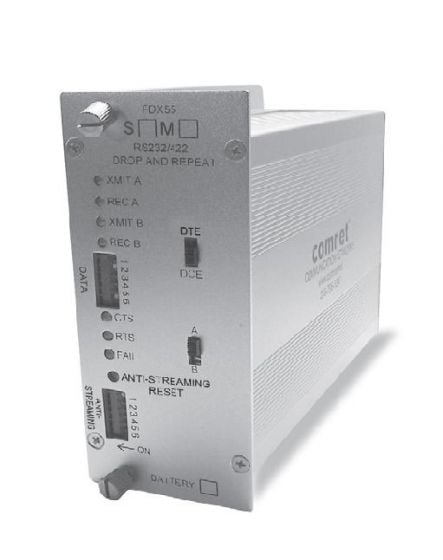 Comnet FDX55M2 RS232/422 DB25 Repeater, 1310 Nm, MM, 2 Fiber FDX55M2 by Comnet