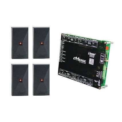 Linear 620-100272P eMerge Elite 4-Door, 4-Reader Access Control Module Bundle with Power Distribution Module 620-100272P by Linear