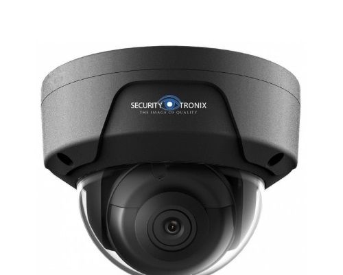 SecurityTronix ST-IP4FD-2-8-BLK 4 Megapixel IR Outdoor Dome Camera, 2.8mm Lens, Black ST-IP4FD-2-8-BLK by SecurityTronix