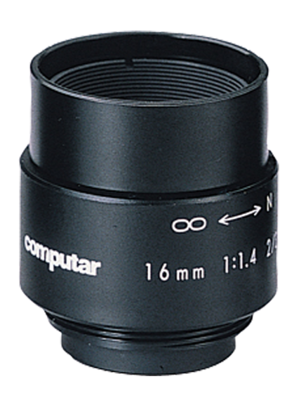 Computar M1614 2/3" 16mm f1.4 Monofocal without Iris, C Mount M1614 by Computar