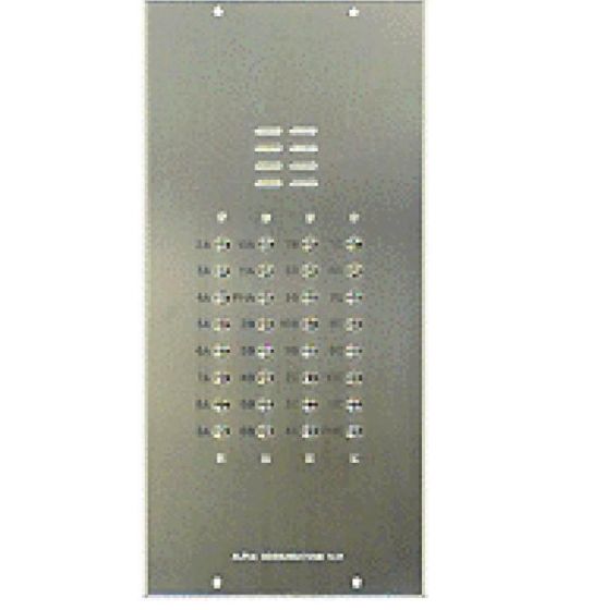 Alpha VI402-093 93 Button VIP Panel with No Directory, Less Flush Back Box VI402-093 by Alpha