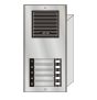 LEE DAN ES-005 5 Button Flush Mount Economy Style Apartment Lobby Panel ES-005 by LEE DAN
