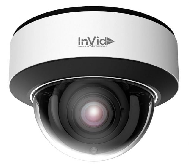 InVid PAR-P8DRIRA2812-LC 8 Megapixel IP Plug & Play Outdoor IR Dome Camera, 2.8-12mm Lens PAR-P8DRIRA2812-LC by InVid